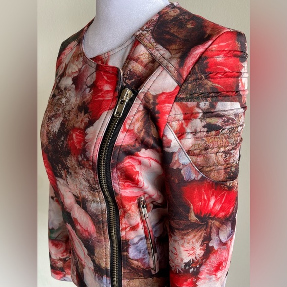 TOV HOLY G Inc ZIP FRONT MOTORCYCLE STYLE JACKET SZ 40 - Picture 4 of 12